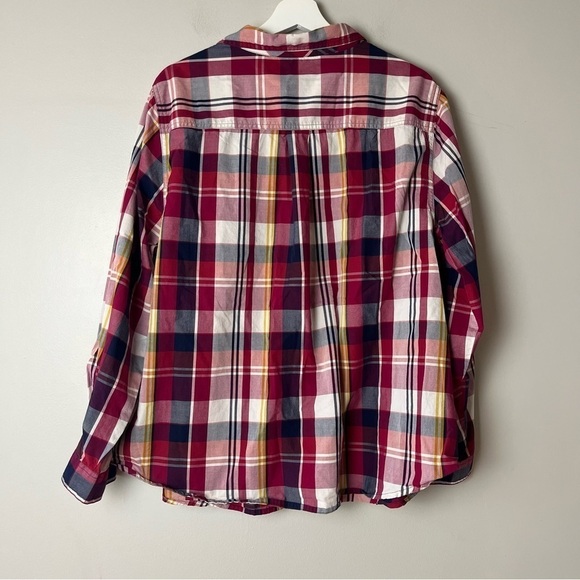 Cato Red Plaid Snap Button Down Shirt 22/24W - Picture 2 of 8